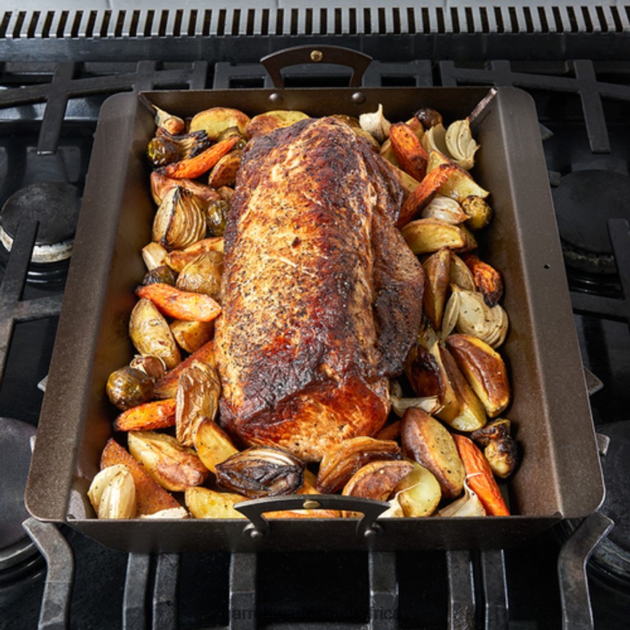 Home & Kitchen Garrett Wade Netherton Black Iron Roasting Pan LP88ZX757 - Garrett Wade Garden Tools