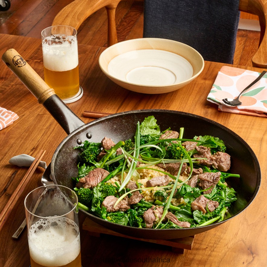 Home & Kitchen Garrett Wade Netherton Long-Handled Spun Iron Wok LP88ZX758 - Garrett Wade Knives