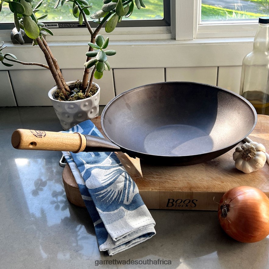 Home & Kitchen Garrett Wade Netherton Long-Handled Spun Iron Wok LP88ZX758 - Garrett Wade Knives