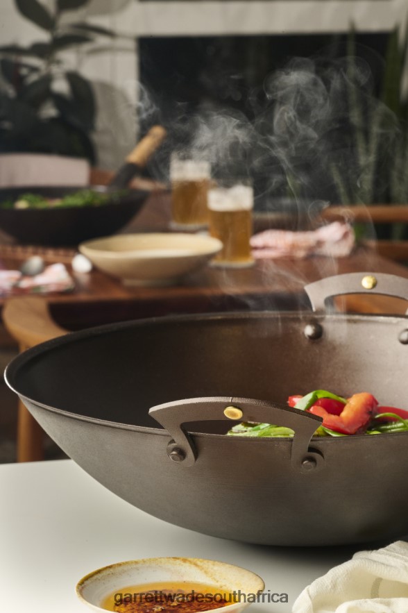 Home & Kitchen Garrett Wade Netherton Prospector-Handled Spun Iron Wok LP88ZX765 - Garrett Wade Chisels