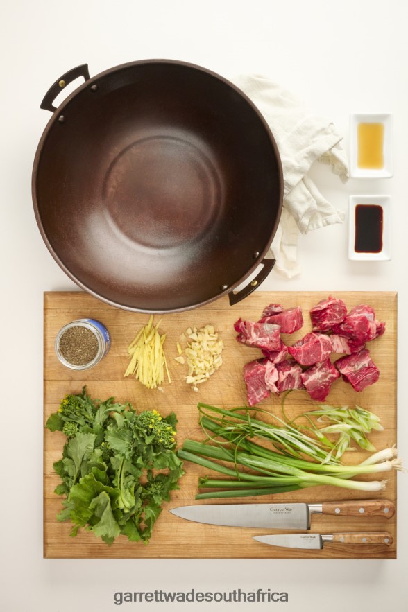 Home & Kitchen Garrett Wade Netherton Prospector-Handled Spun Iron Wok LP88ZX765 - Garrett Wade Chisels