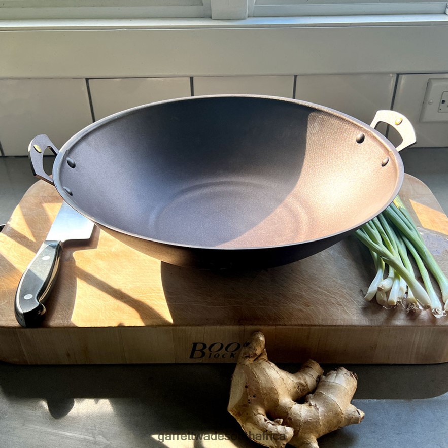 Home & Kitchen Garrett Wade Netherton Prospector-Handled Spun Iron Wok LP88ZX765 - Garrett Wade Chisels