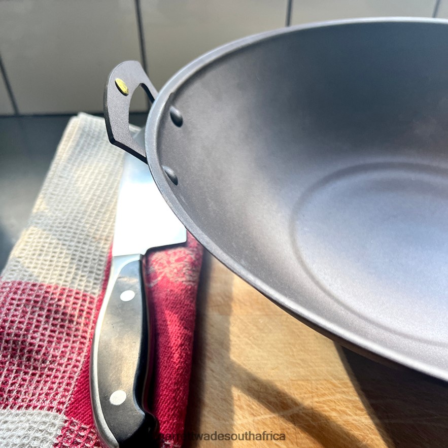 Home & Kitchen Garrett Wade Netherton Prospector-Handled Spun Iron Wok LP88ZX765 - Garrett Wade Chisels