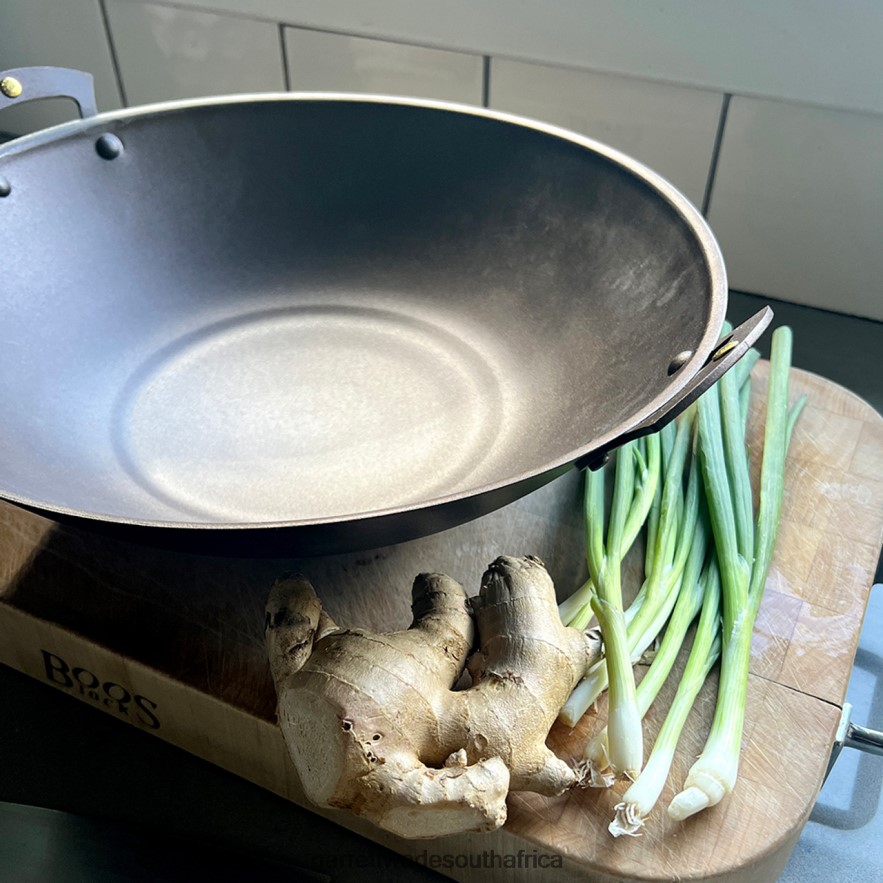 Home & Kitchen Garrett Wade Netherton Prospector-Handled Spun Iron Wok LP88ZX765 - Garrett Wade Chisels