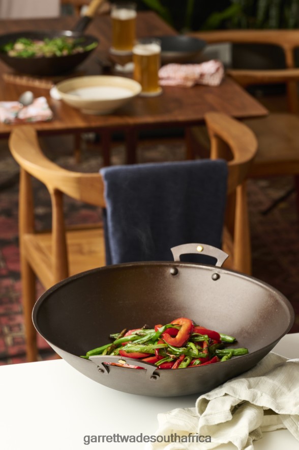 Home & Kitchen Garrett Wade Netherton Prospector-Handled Spun Iron Wok LP88ZX765 - Garrett Wade Chisels