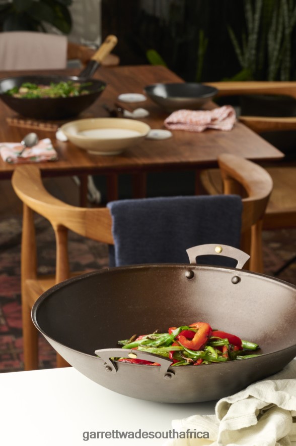 Home & Kitchen Garrett Wade Netherton Prospector-Handled Spun Iron Wok LP88ZX765 - Garrett Wade Chisels