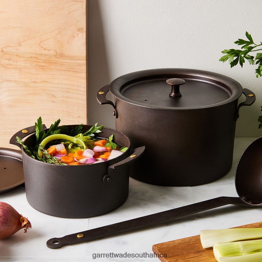 Home & Kitchen Garrett Wade Netherton Spun Iron Stock Pots LP88ZX755 - Garrett Wade Knives