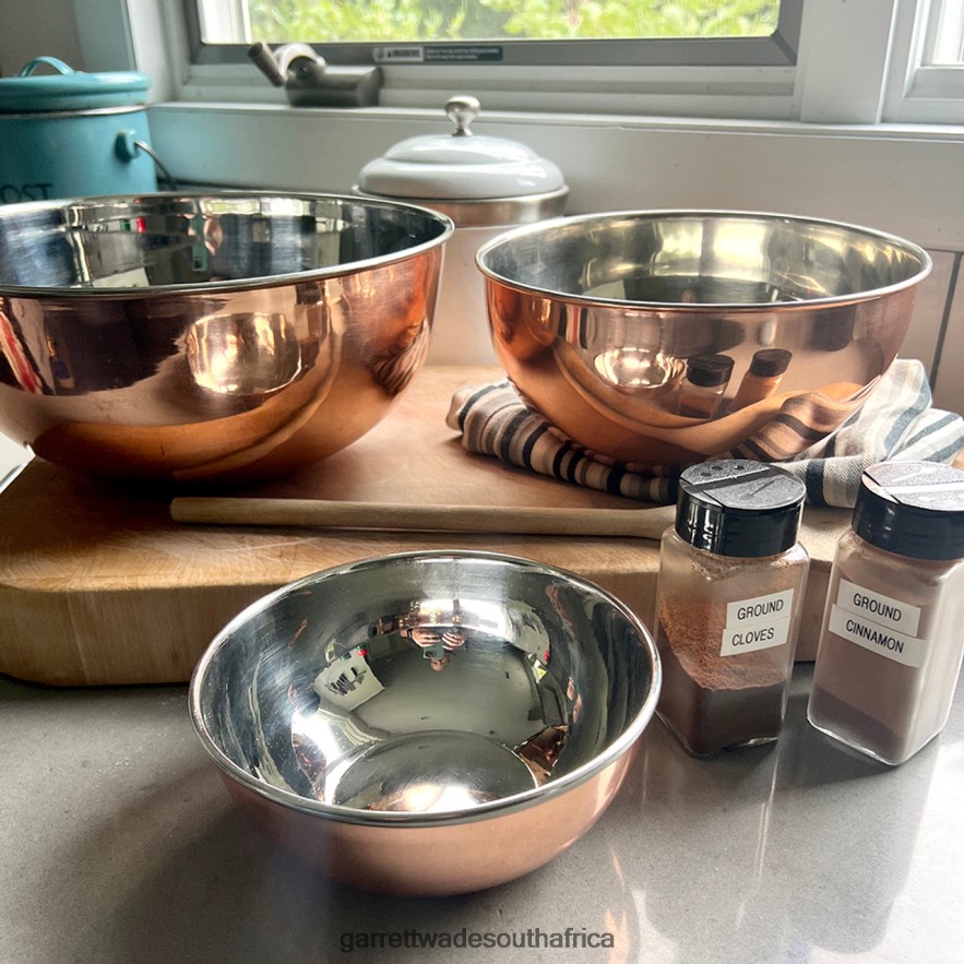 Home & Kitchen Garrett Wade 3 Beautiful Steel Lined Copper Bowls LP88ZX843 - Garrett Wade Chisels