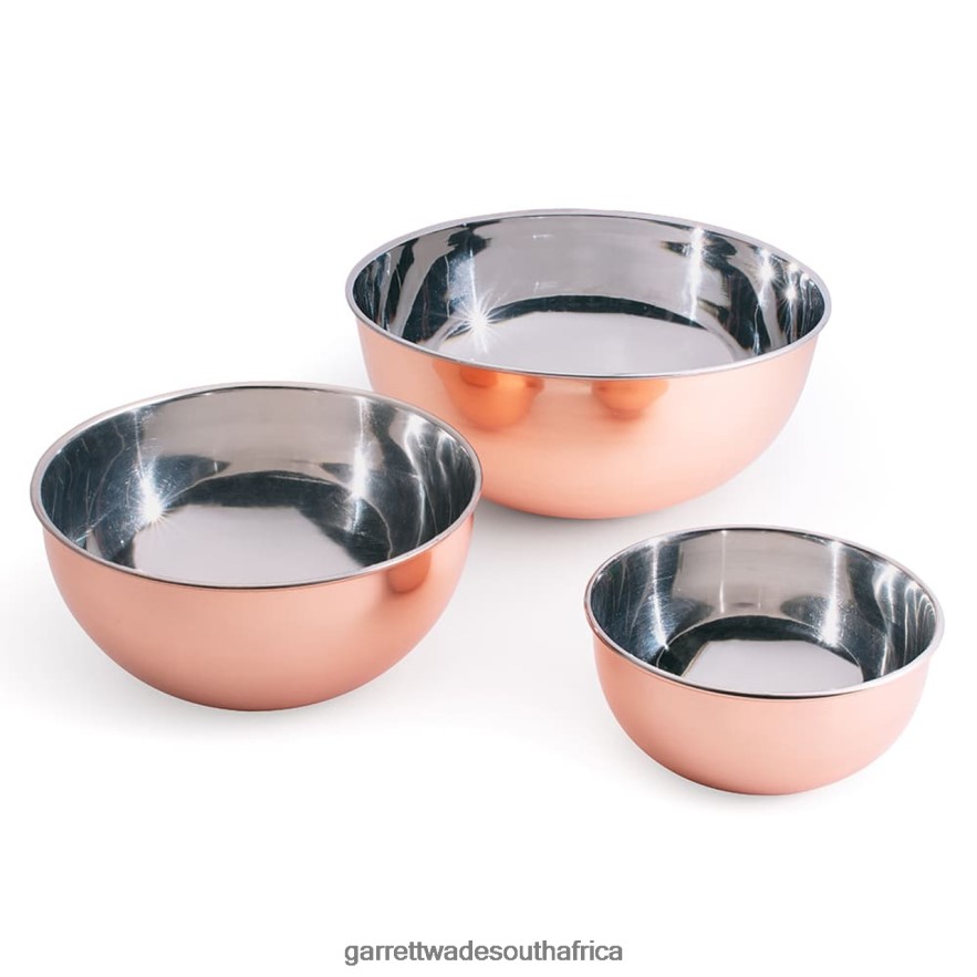 Home & Kitchen Garrett Wade 3 Beautiful Steel Lined Copper Bowls LP88ZX843 - Garrett Wade Chisels