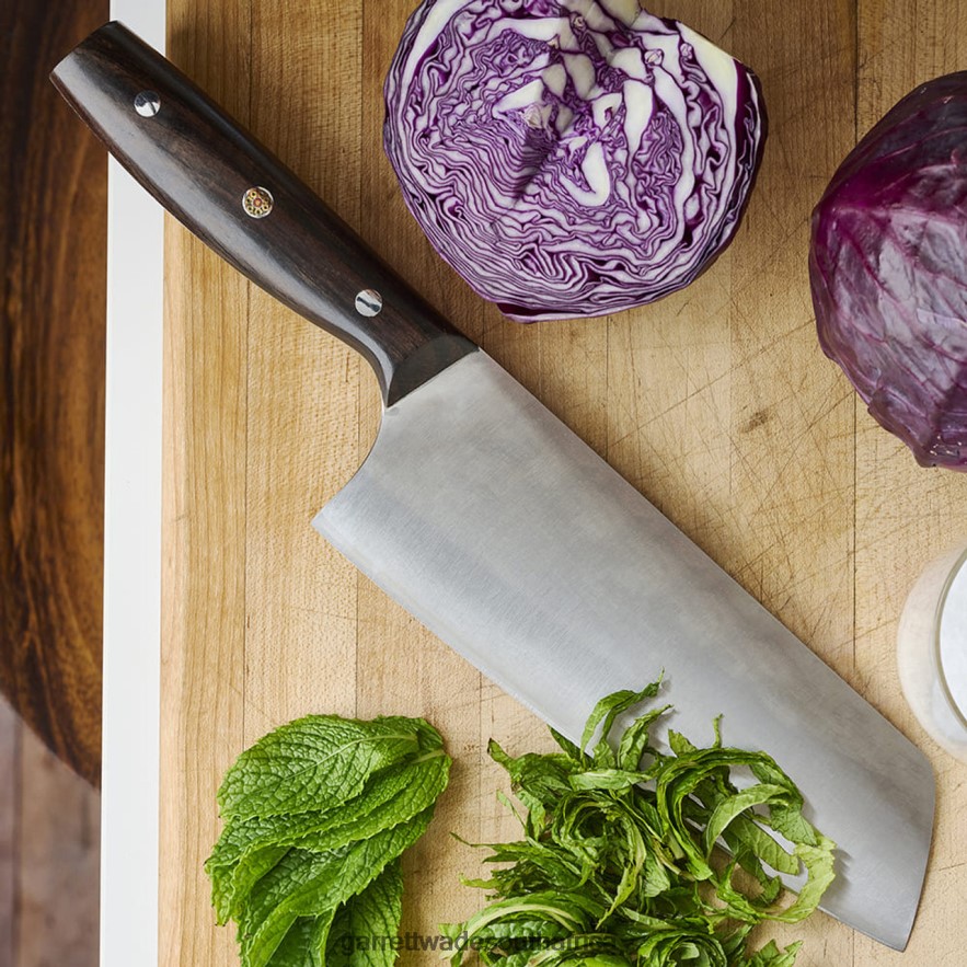 Home & Kitchen Garrett Wade Ebony Handled Chef's Cleaver LP88ZX775 - Garrett Wade Garden Tools