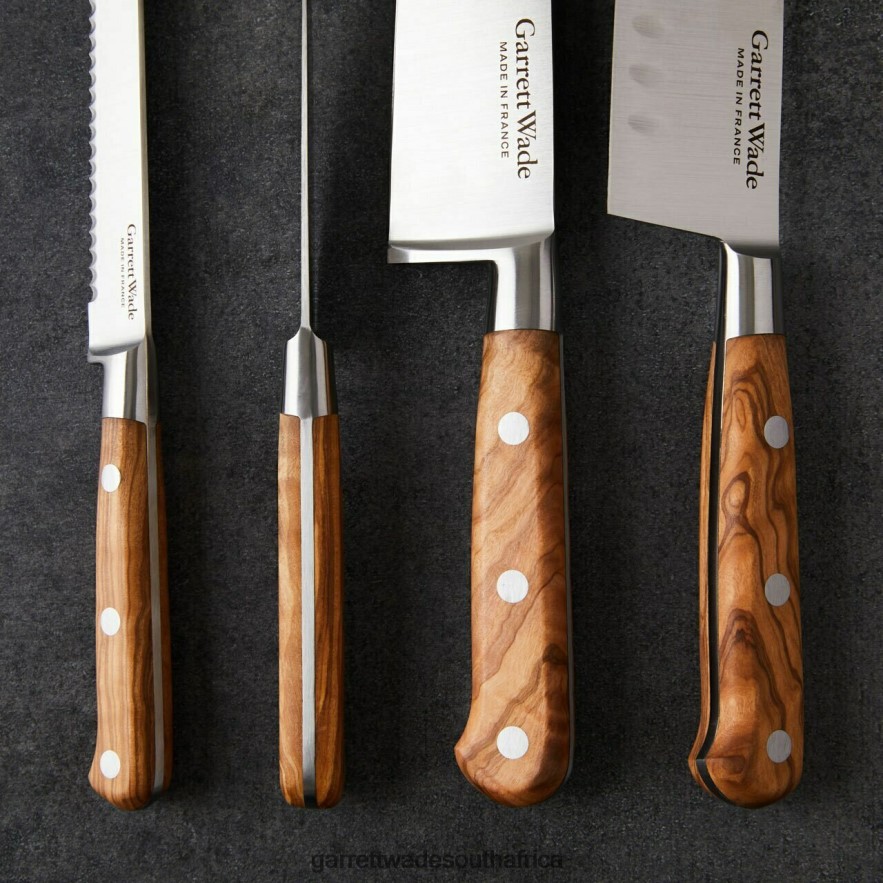 Home & Kitchen Garrett Wade Four Piece Stunning Kitchen Knife Set in Olivewood LP88ZX784 - Garrett Wade Garden Tools