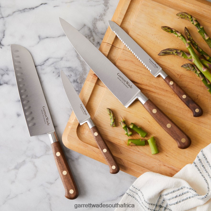 Home & Kitchen Garrett Wade Four Piece Stunning Kitchen Knife Set in Walnut LP88ZX773 - Garrett Wade Knives