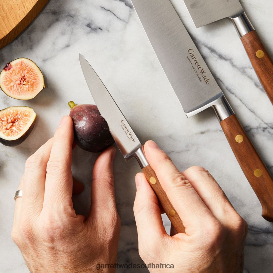 Home & Kitchen Garrett Wade Four Piece Stunning Kitchen Knife Set in Walnut LP88ZX773 - Garrett Wade Knives