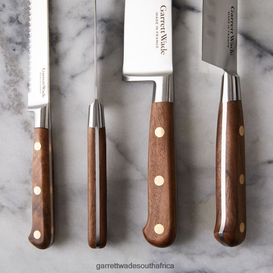 Home & Kitchen Garrett Wade Four Piece Stunning Kitchen Knife Set in Walnut LP88ZX773 - Garrett Wade Knives