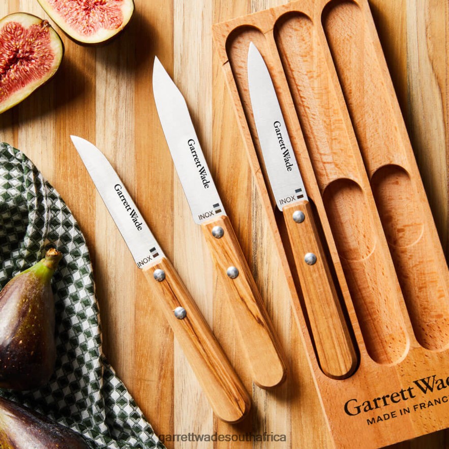 Home & Kitchen Garrett Wade Olivewood Paring Knife Set LP88ZX826 - Garrett Wade Garden Tools