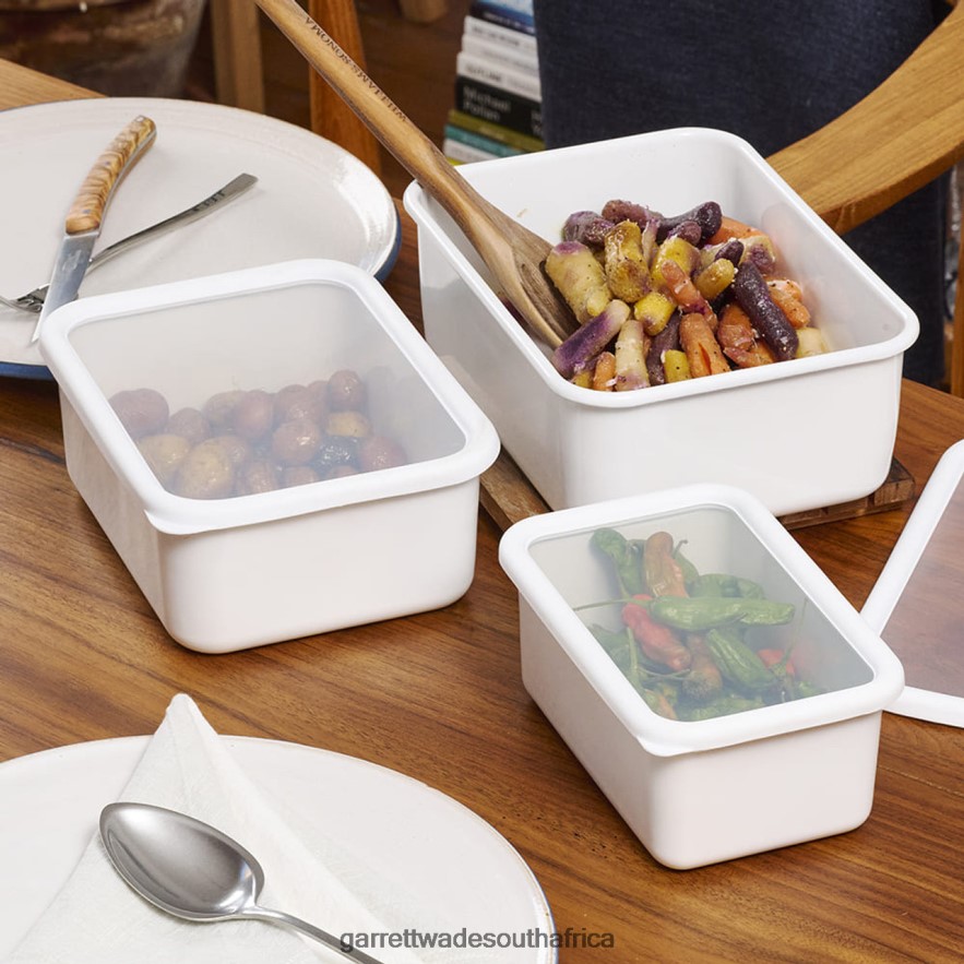 Home & Kitchen Garrett Wade Japanese Modern Enamel Food Containers Set LP88ZX870 - Garrett Wade Chisels