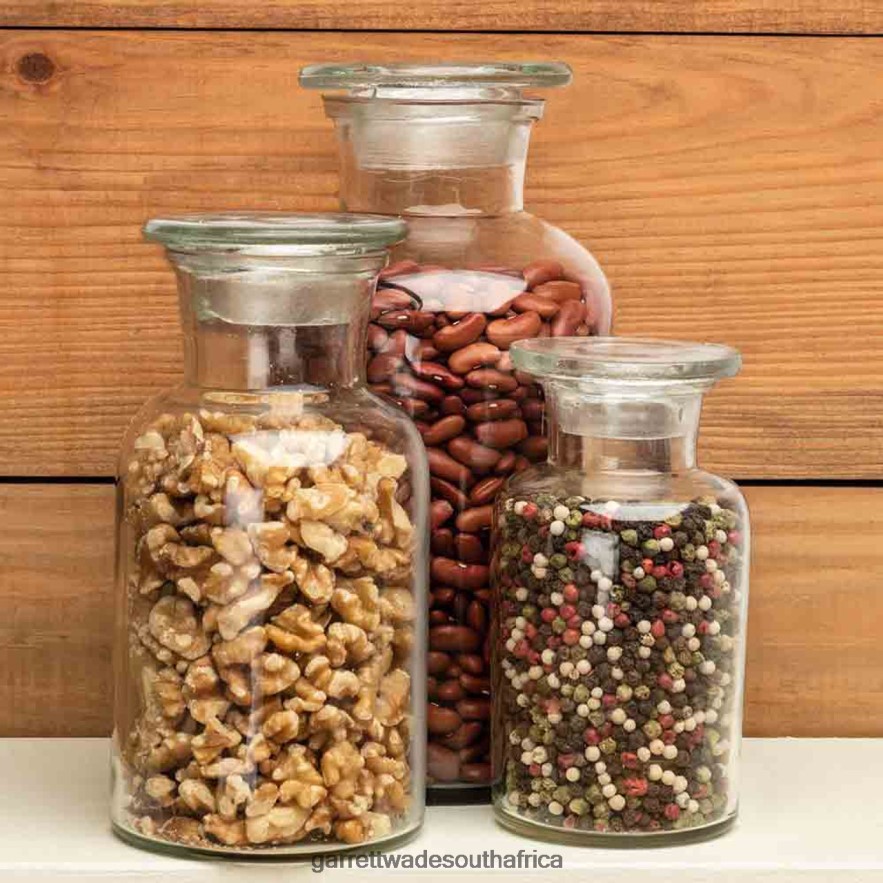 Home & Kitchen Garrett Wade Three Glass Apothecary Jars LP88ZX881 - Garrett Wade Knives