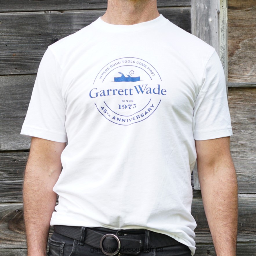 Home & Kitchen Garrett Wade 45th Anniversary T-Shirts - White LP88ZX1065 - Garrett Wade Chisels