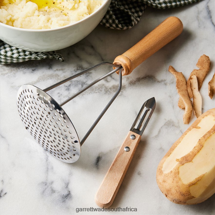 Home & Kitchen Garrett Wade Iconic 2-Piece Veggie Peeler & Potato Masher Set LP88ZX1063 - Garrett Wade Garden Tools