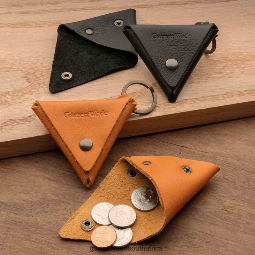 Home & Kitchen Garrett Wade Triangular Leather Coin Holder LP88ZX1060 - Garrett Wade Garden Tools