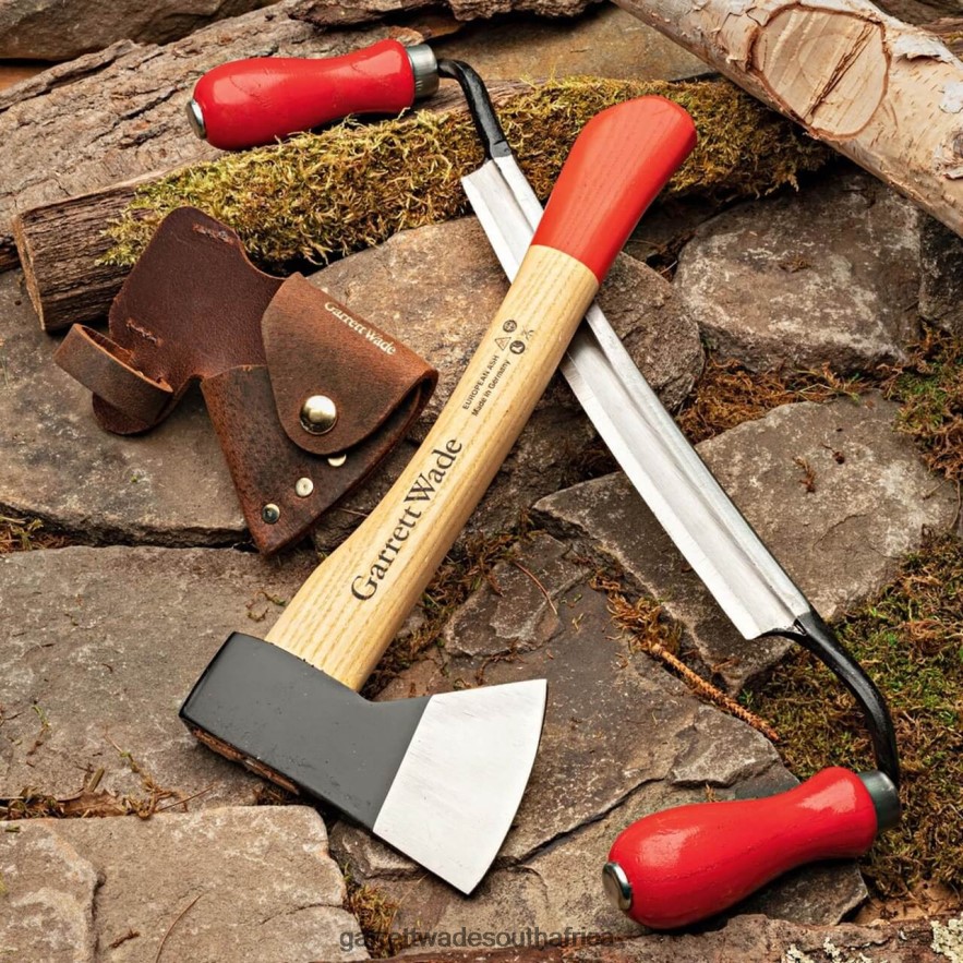 Outdoor Garrett Wade Homestead Building Pair - Mini Camp Hatchet & Drawknife LP88ZX292 - Garrett Wade Garden Tools