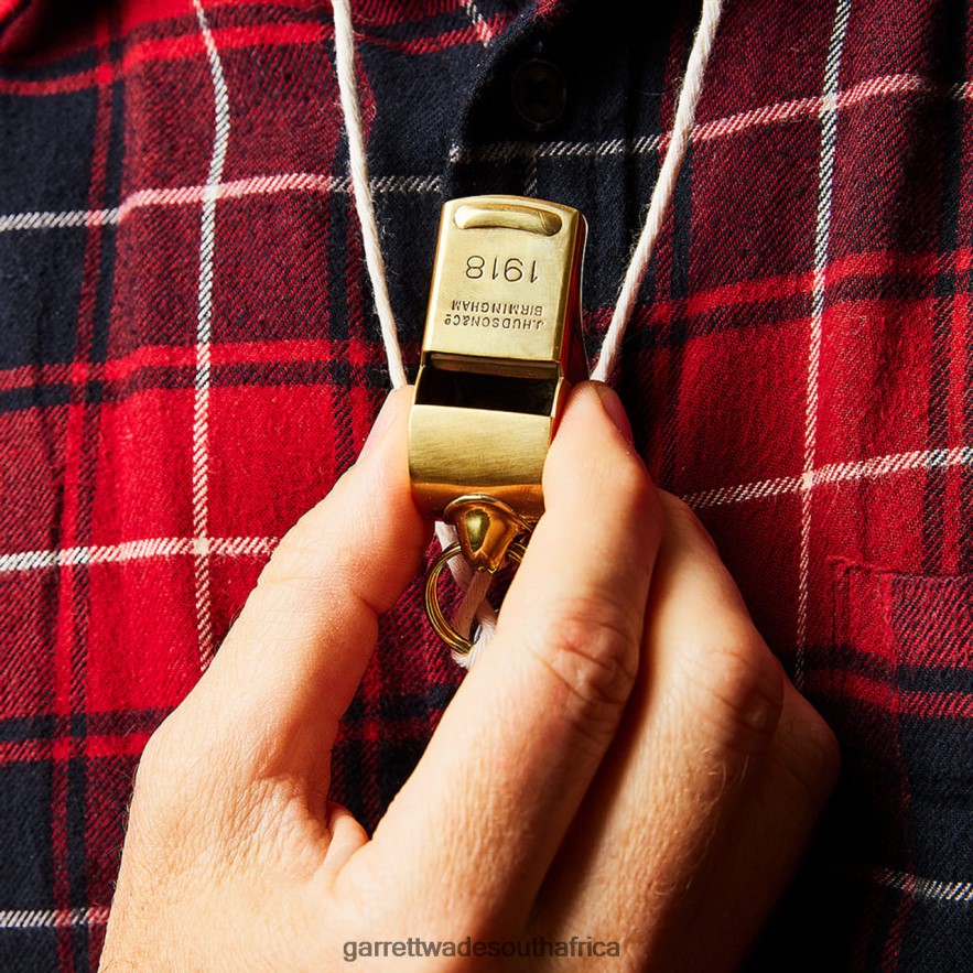 Outdoor Garrett Wade 1918 Brass Artillery Officer\'s Whistle LP88ZX305 - Garrett Wade Knives