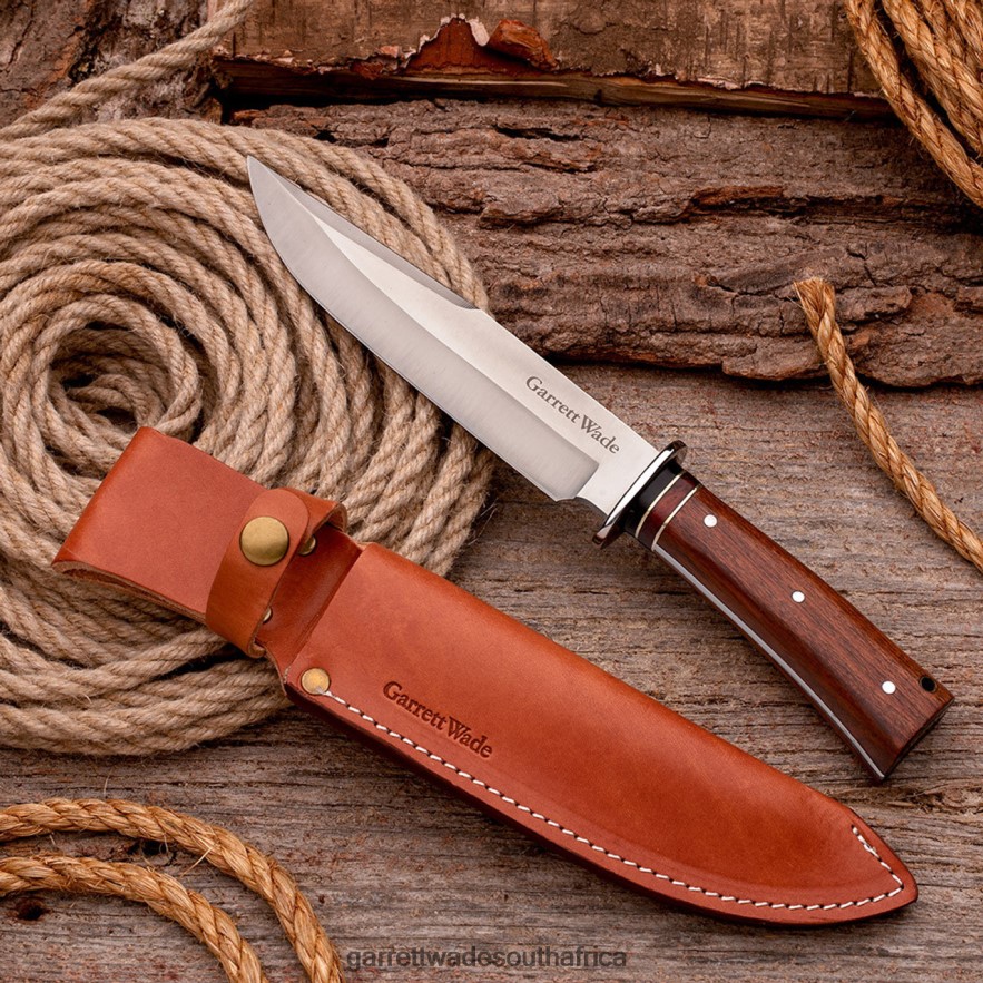 Outdoor Garrett Wade Bowie Knife with Leather Sheath LP88ZX332 - Garrett Wade Knives