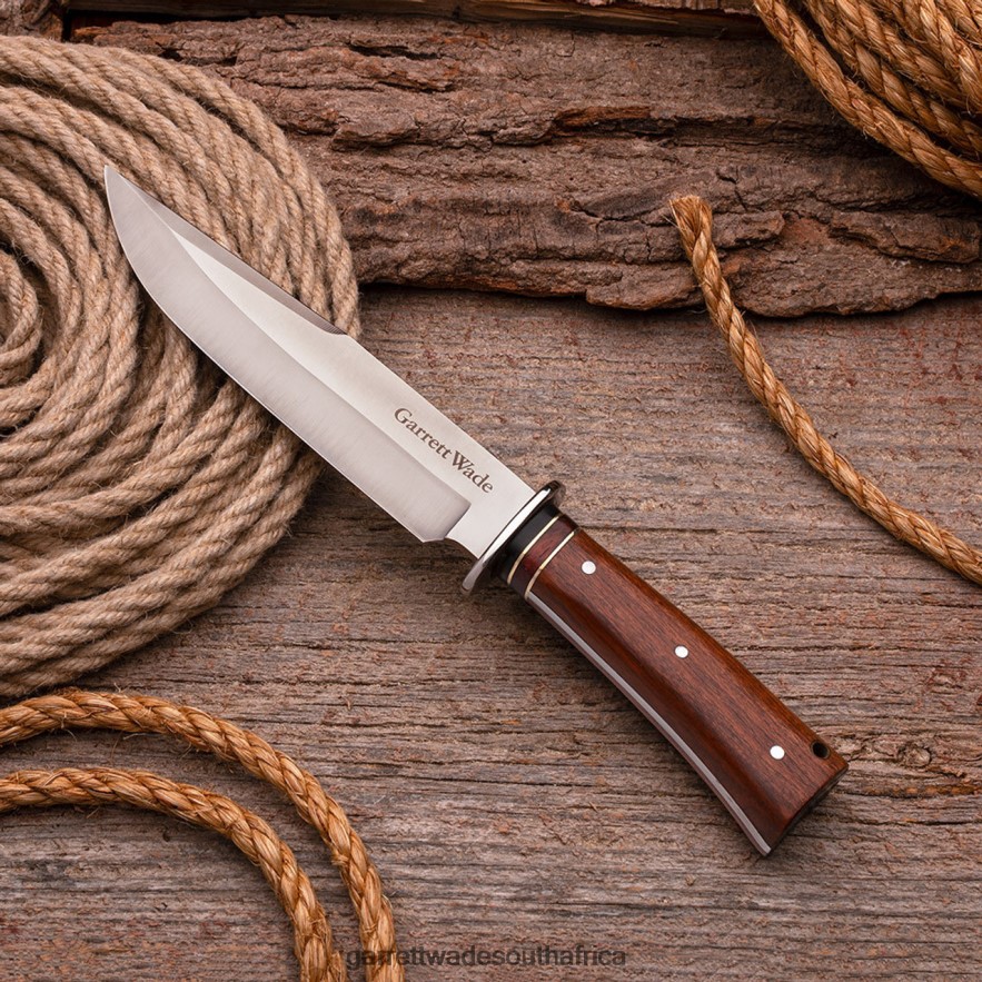 Outdoor Garrett Wade Bowie Knife with Leather Sheath LP88ZX332 - Garrett Wade Knives
