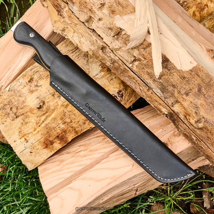 Outdoor Garrett Wade Bushcraft Chisel Knife - G10 Handle and Leather Sheath LP88ZX322 - Garrett Wade Garden Tools