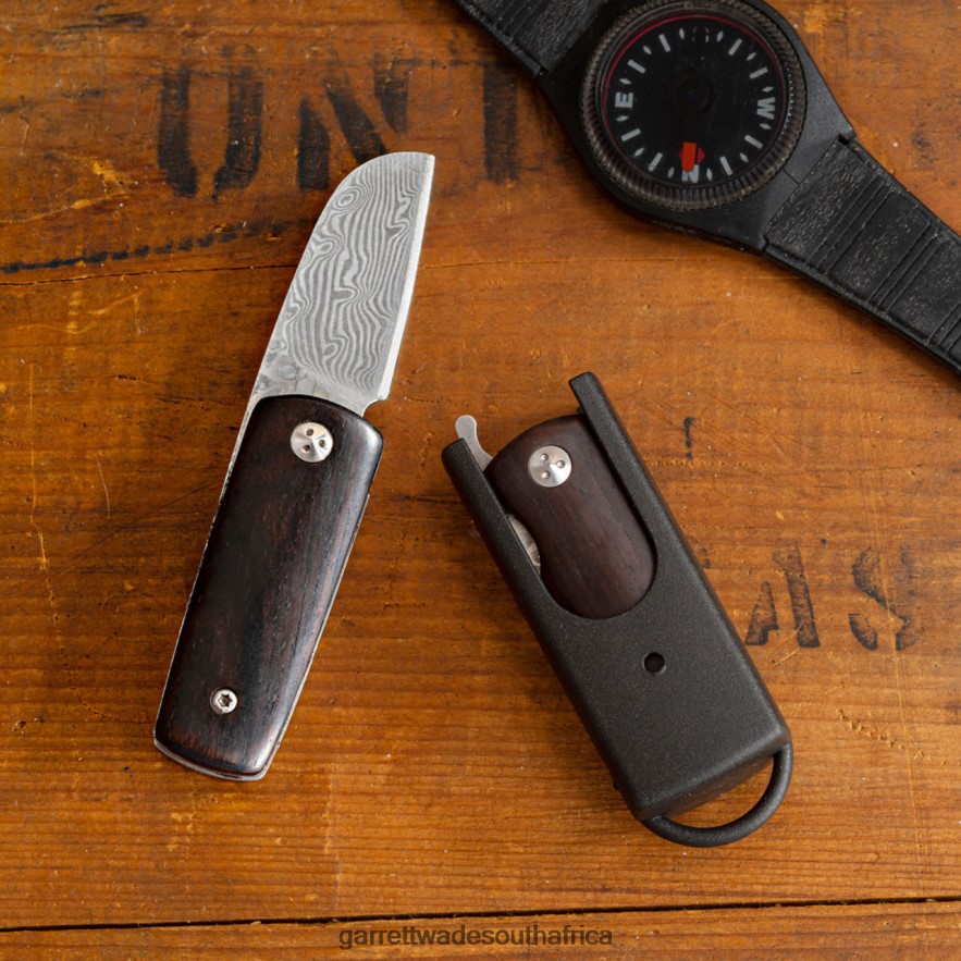 Outdoor Garrett Wade Mini Damascus Rosewood Knife LP88ZX309 - Garrett Wade Chisels