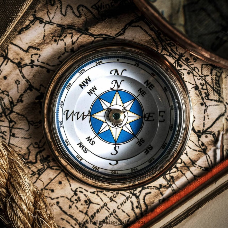 Outdoor Garrett Wade Nickel-Plated Compass with Magnification Band LP88ZX331 - Garrett Wade Garden Tools