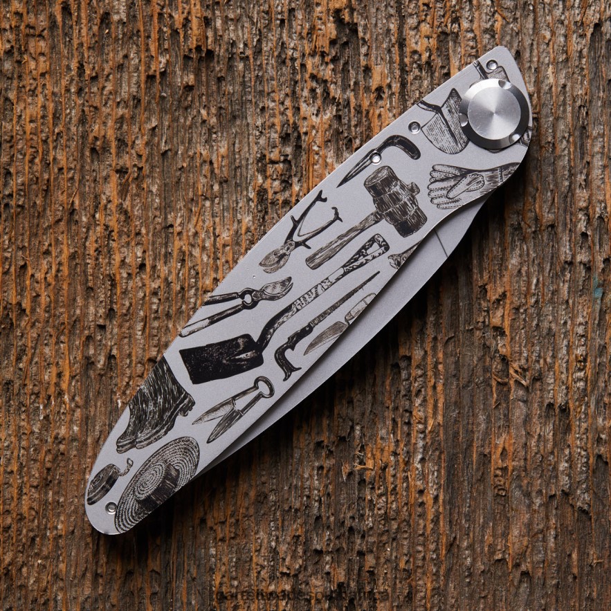 Outdoor Garrett Wade K2 Engraved Garden Tool Folding Knife LP88ZX392 - Garrett Wade Knives