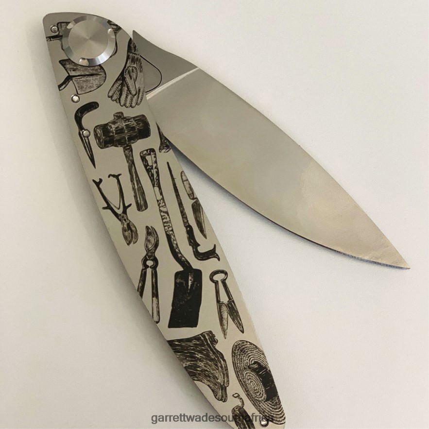 Outdoor Garrett Wade K2 Engraved Garden Tool Folding Knife LP88ZX392 - Garrett Wade Knives