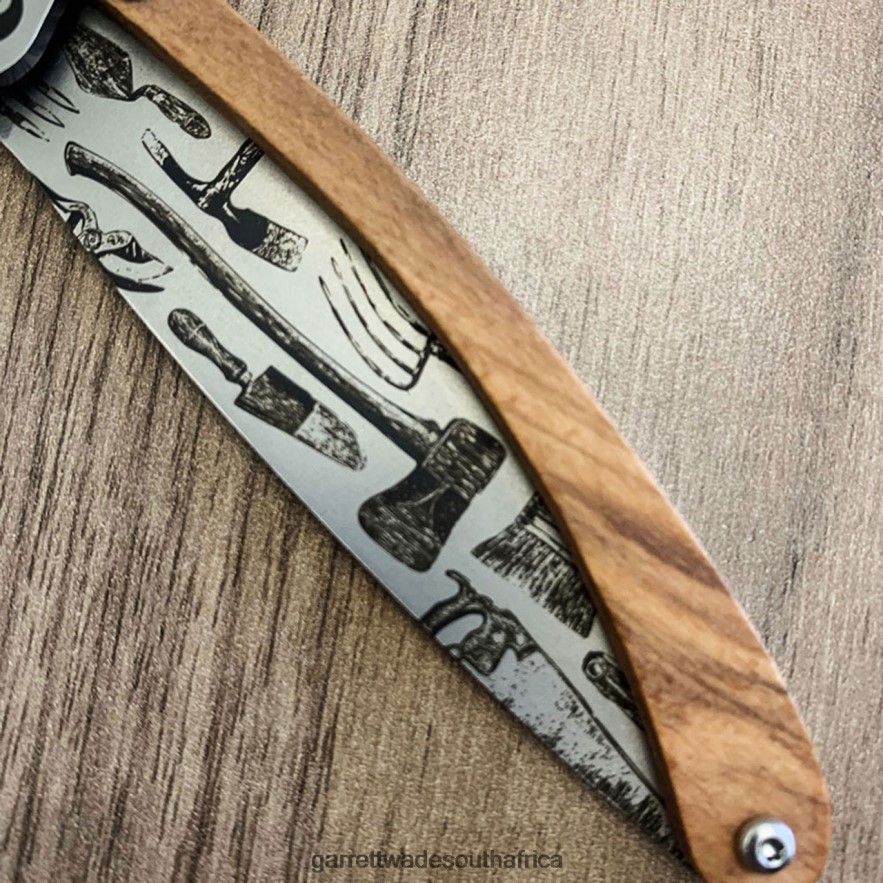 Outdoor Garrett Wade K2 Engraved Garden Tool Folding Knife LP88ZX392 - Garrett Wade Knives