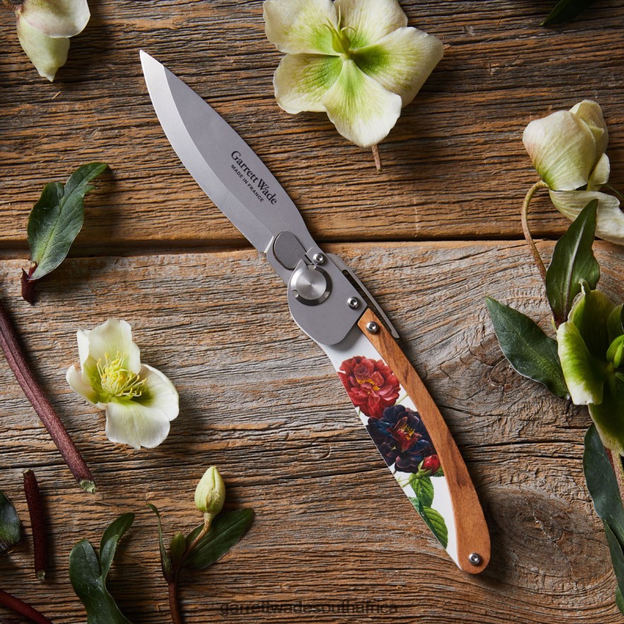 Outdoor Garrett Wade K2 Flower Design Folding Knife LP88ZX381 - Garrett Wade Chisels