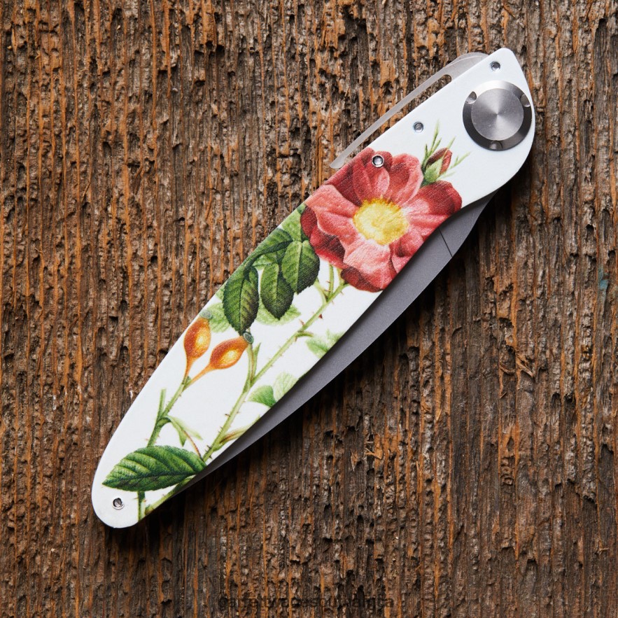 Outdoor Garrett Wade K2 Flower Design Folding Knife LP88ZX381 - Garrett Wade Chisels