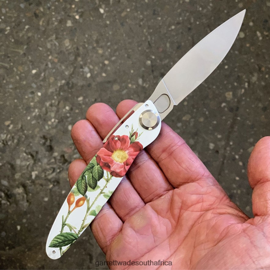 Outdoor Garrett Wade K2 Flower Design Folding Knife LP88ZX381 - Garrett Wade Chisels