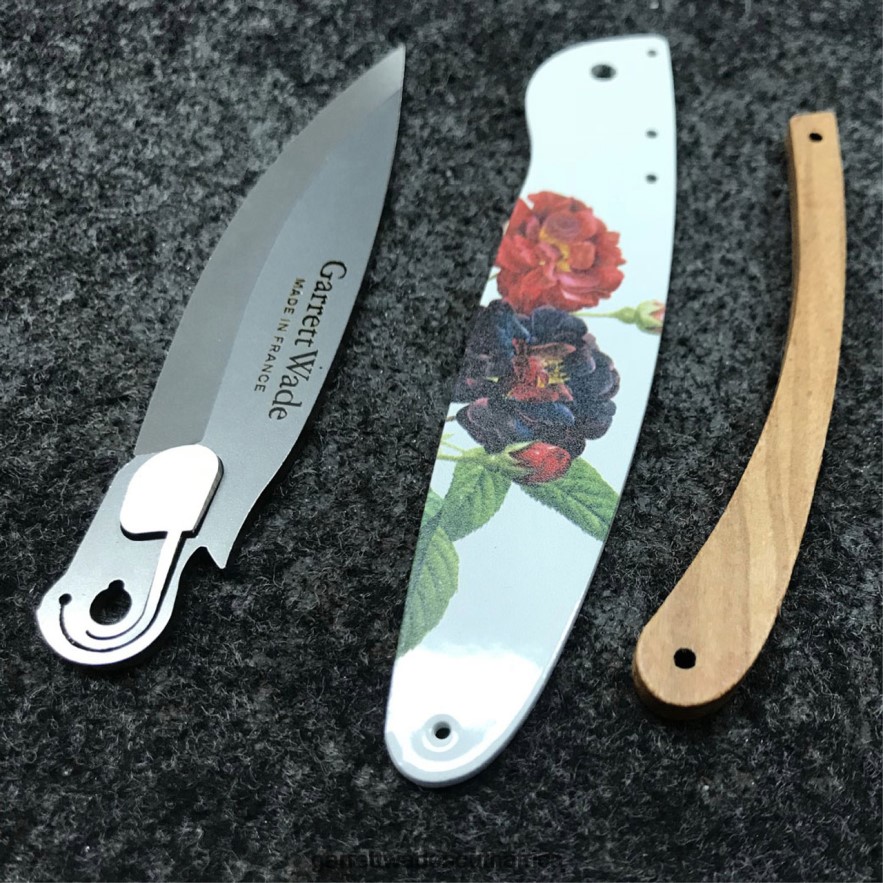 Outdoor Garrett Wade K2 Flower Design Folding Knife LP88ZX381 - Garrett Wade Chisels