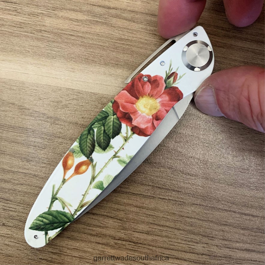 Outdoor Garrett Wade K2 Flower Design Folding Knife LP88ZX381 - Garrett Wade Chisels