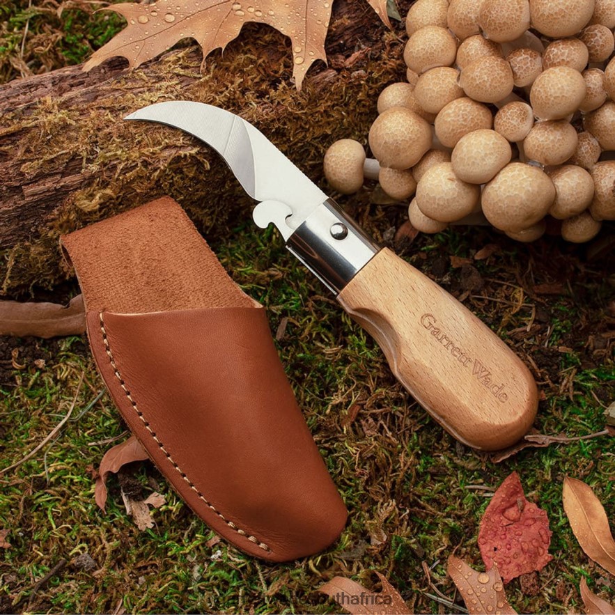 Outdoor Garrett Wade Mushroom-Harvesting Folding Knife with Sheath LP88ZX398 - Garrett Wade Knives