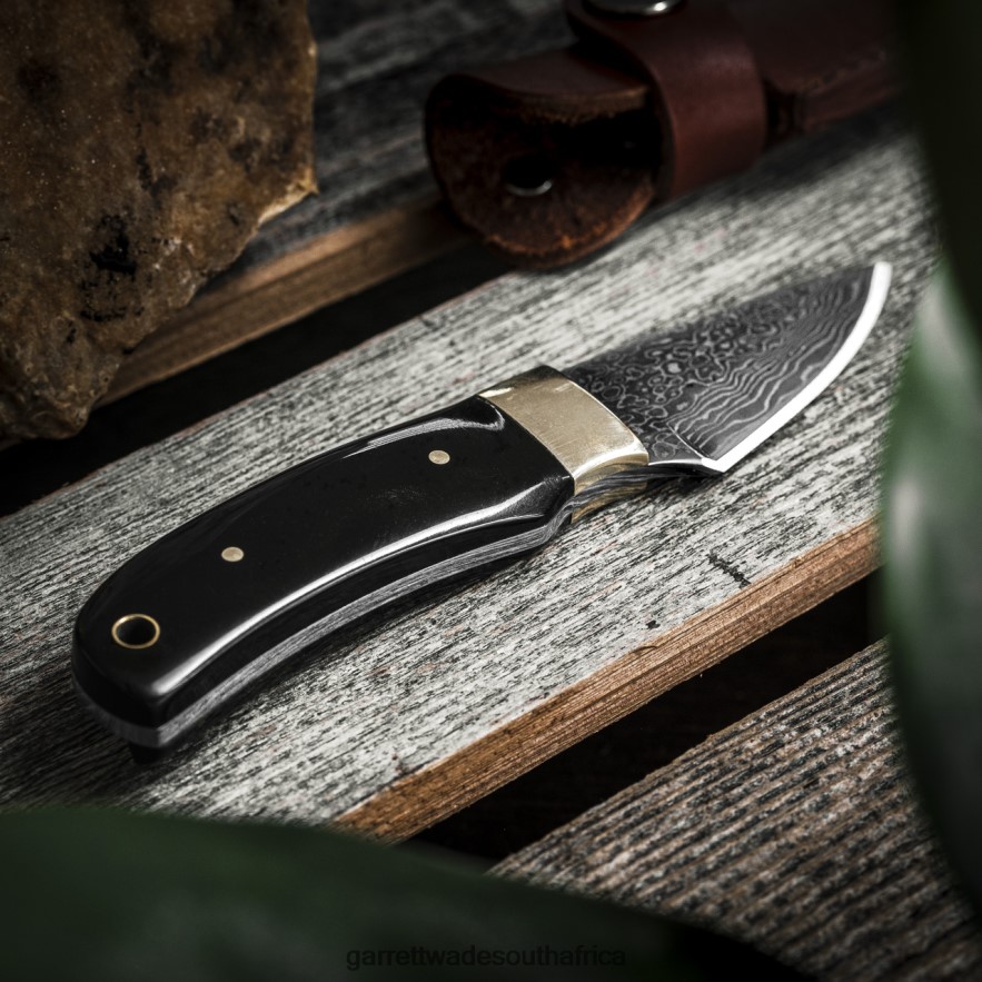 Outdoor Garrett Wade Short Damascus Fixed-Blade Knife LP88ZX374 - Garrett Wade Knives