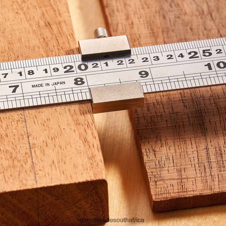 Woodworking Garrett Wade 12\'\' Stainless Steel Ruler & Stop Set LP88ZX666 - Garrett Wade Chisels