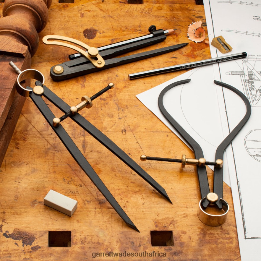 Woodworking Garrett Wade Caliper and Compass Set LP88ZX653 - Garrett Wade Knives