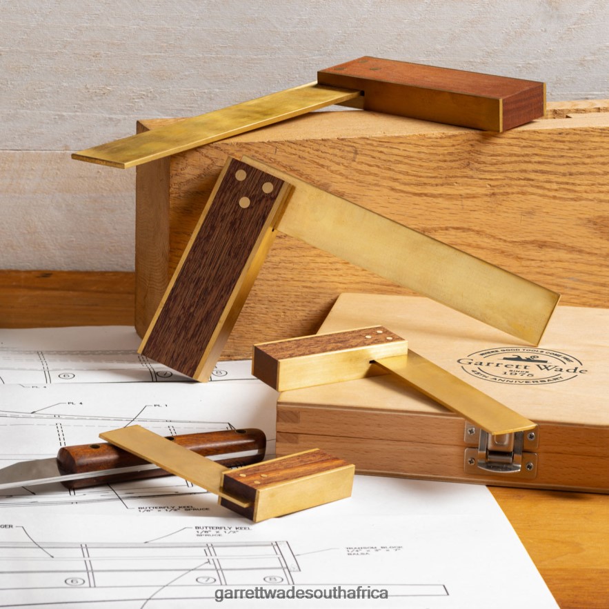 Woodworking Garrett Wade Rosewood & Brass Try Squares LP88ZX659 - Garrett Wade Knives