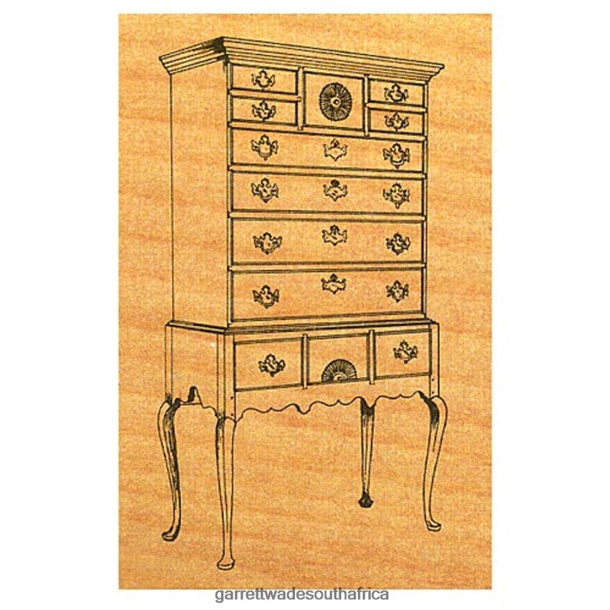 Woodworking Garrett Wade Queen Ann Highboy - Stock #25 LP88ZX706 - Garrett Wade Garden Tools