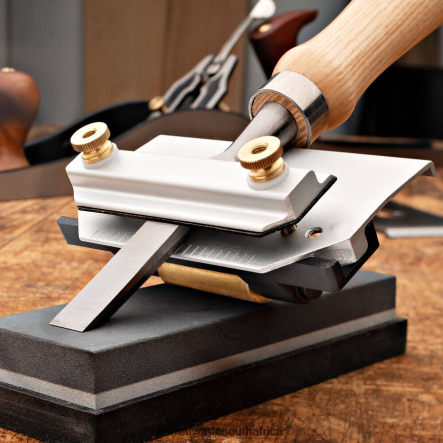 Woodworking Garrett Wade 2-in-1 Honing Guide with Brass Roller LP88ZX686 - Garrett Wade Knives