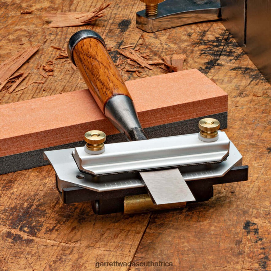 Woodworking Garrett Wade 2-in-1 Honing Guide with Brass Roller LP88ZX686 - Garrett Wade Knives