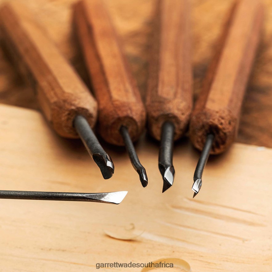 Woodworking Garrett Wade Set of 5 Micro-Carving Tools LP88ZX638 - Garrett Wade Knives