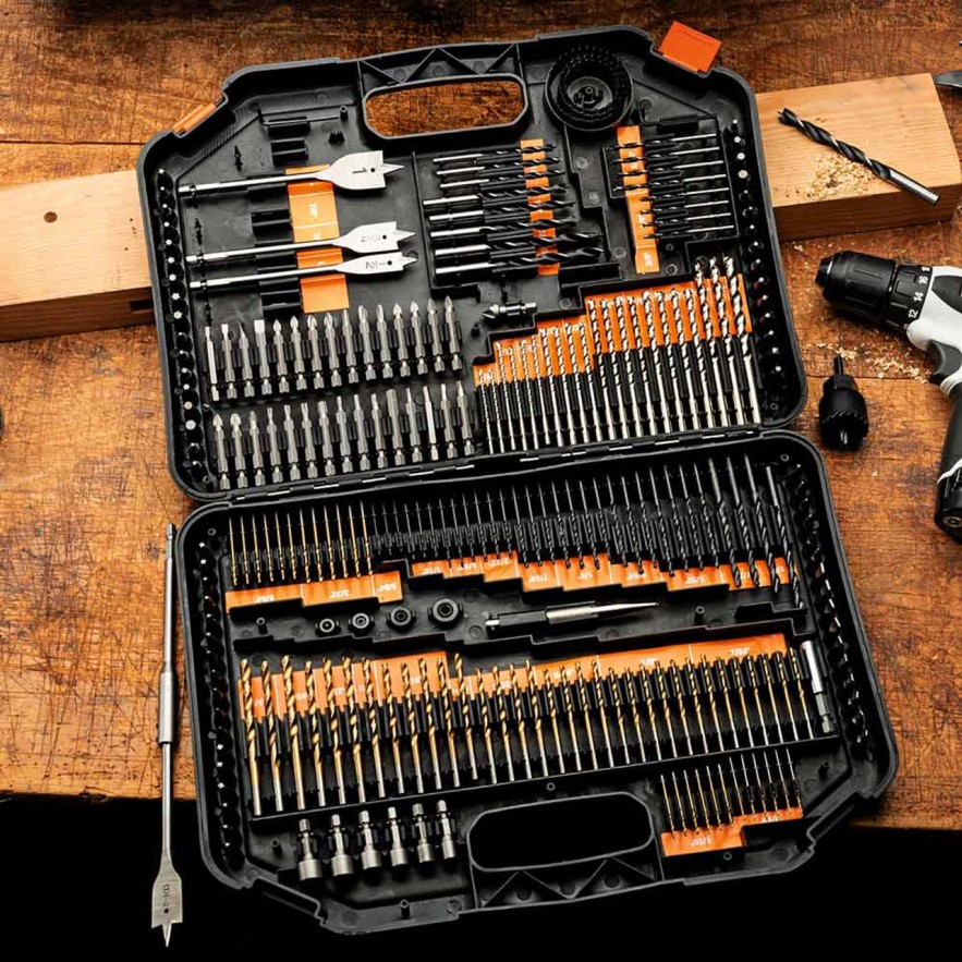 Workshop Garrett Wade 246 Piece Set Drill Bits & Drivers LP88ZX463 - Garrett Wade Garden Tools