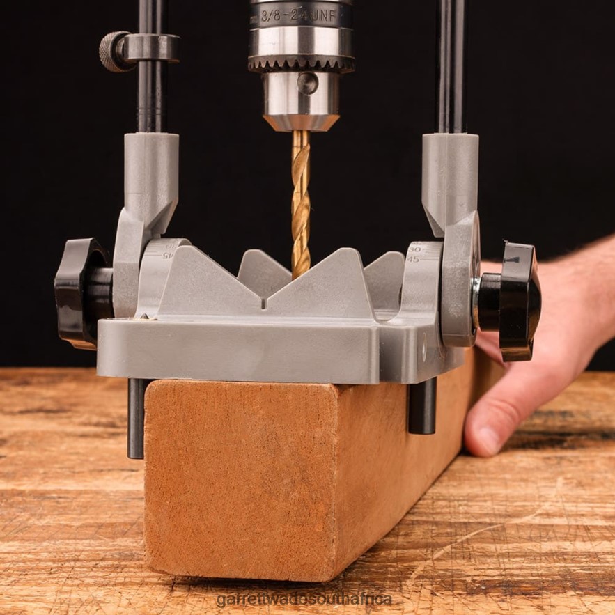 Workshop Garrett Wade Portable Drill Guide Jig LP88ZX466 - Garrett Wade Garden Tools